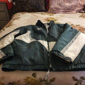 Vintage 90s Umbro XL Puffer Jacket Blue White